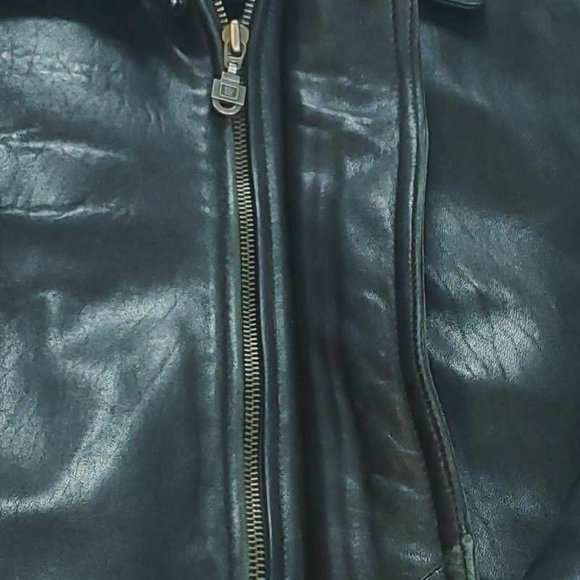 Pierre Cardin Womens Leather Bomber Jacket Black - Picture 7 of 12